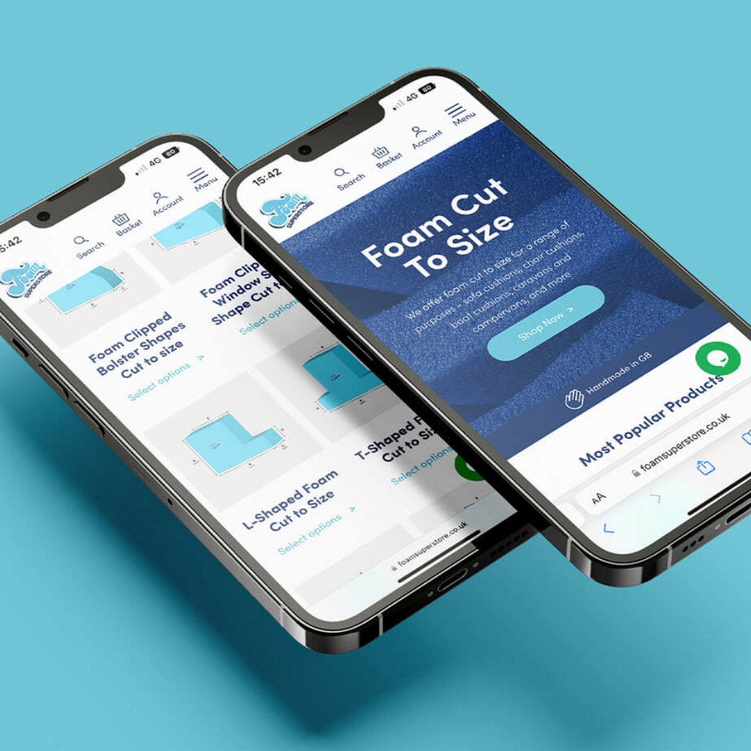 foam superstore website mobile